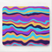 Tapis De Souris Vagues Abstraites (Devant)