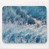 Tapis De Souris Vagues bleu océan (Devant)