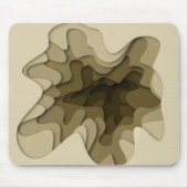 Tapis De Souris Vagues Brown modernes et élégantes (Devant)
