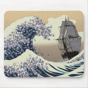TAPIS DE SOURIS VAGUES DE JAPONAIS