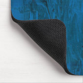 Tapis De Souris Vagues de l'océan à minuit | Abstrait bleu profond (Coin)