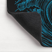 Tapis De Souris Vagues de l'océan bleu (Coin)