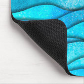 Tapis De Souris Vagues de l'océan bleu vintage (Coin)