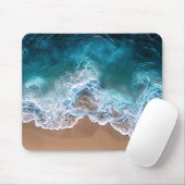 Tapis De Souris Vagues de rivage de plage (Avec souris)