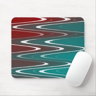 Tapis De Souris Vagues en blanc