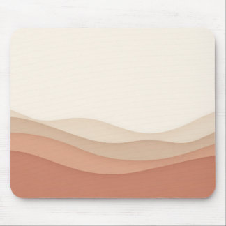 Tapis de souris Vagues en papier beige crème minim