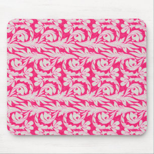 Tapis De Souris Vagues métalliques rose-blanc