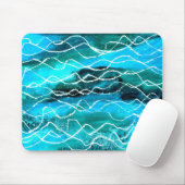 Tapis De Souris 'Vagues' Mousepad (Avec souris)