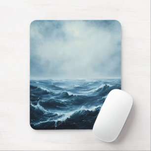 Tapis De Souris Vagues océaniques des mers dures