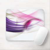 Tapis De Souris Vagues rose pourpre Mousepad (Avec souris)
