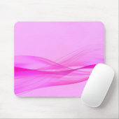 Tapis de souris Vagues roses abstraites (Avec souris)