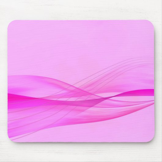 Tapis de souris Vagues roses abstraites (Devant)