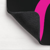 Tapis De Souris Vagues simples 3 en Magenta et noir (Coin)