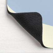 Tapis De Souris Vagues simples - bleu foncé, bleu clair et crème (Coin)