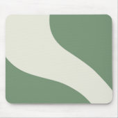 Tapis De Souris Vagues simples en vert (Devant)