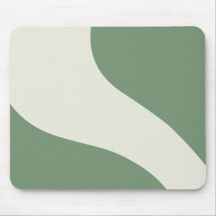 Tapis De Souris Vagues simples en vert