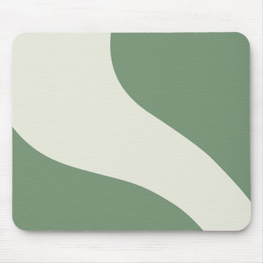 Tapis De Souris Vagues simples en vert (Devant)