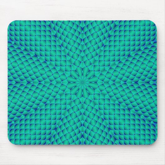 Tapis De Souris Vagues vertes et bleues (Devant)