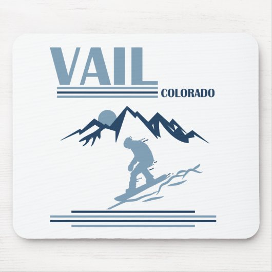 Tapis De Souris Vail Colorado snowboard (Devant)