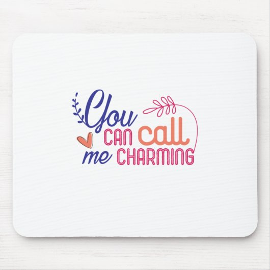 Tapis De Souris Valentine Art Vous Pouvez M'Appeler (Devant)