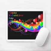 Tapis De Souris valentine colorée (Avec souris)