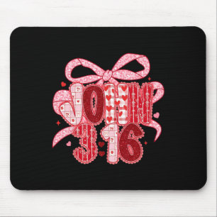 Tapis De Souris Valentine Coquette Arc Dentelle Aimé John 3 16 Ros