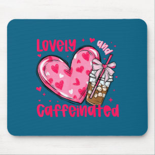 Tapis De Souris Valentine Lovely & Caféiné Amateur de Café Co