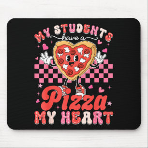 Tapis De Souris Valentine Mes élèves ont un professeur de pizza mo