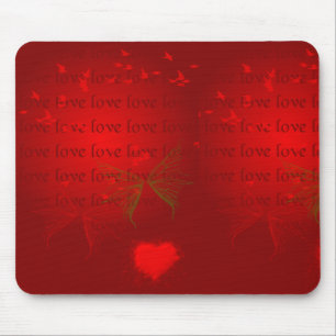 Tapis De Souris Valentine Red Hearts