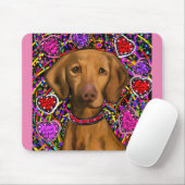 Tapis De Souris Valentine Vizsla (Avec souris)
