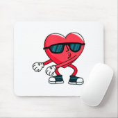 Tapis De Souris Valentines Day Dancing Heart  (Avec souris)