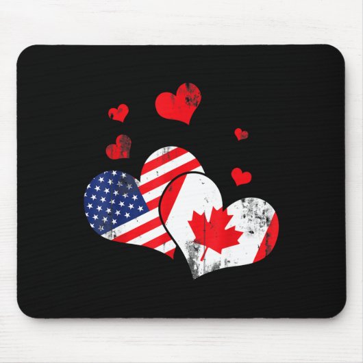 Tapis De Souris Valentine's Day Gift Maple Leaf Canada  (Devant)