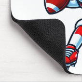 Tapis De Souris Valentines Day Heart Quarterback Football Srts  (Coin)