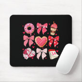 Tapis De Souris Valentines Day Hearts Leopard Coquette Bow Women G (Avec souris)