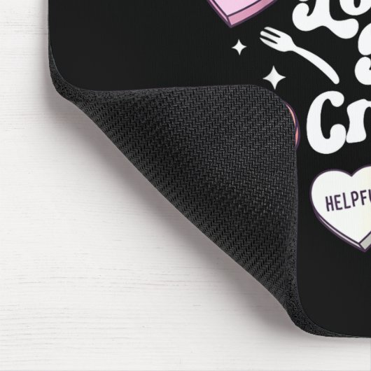 Tapis De Souris Valentines Day Lunch Lady Groovy Cafeteria Squad H (Coin)