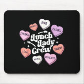Tapis De Souris Valentines Day Lunch Lady Groovy Cafeteria Squad H (Devant)