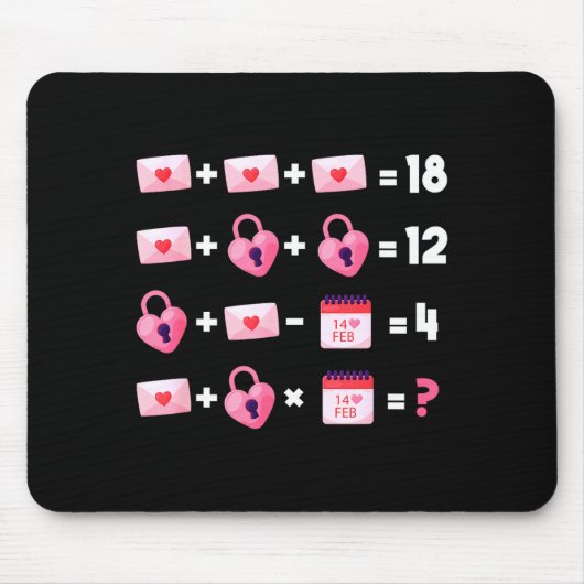 Tapis De Souris Valentines Day Order Of Operations Valentines Math (Devant)