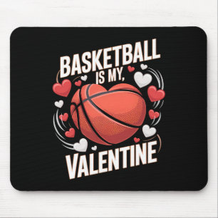 Tapis De Souris Valentine's Day Sketll Coeur Design pour Lov Sport