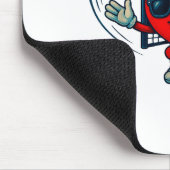 Tapis De Souris Valentines Day Soccer Goalkeeper Funny Heart Boys  (Coin)