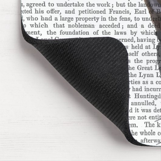 Tapis De Souris Valentines de chat noir (Coin)