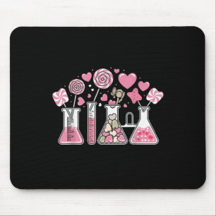 Tapis De Souris Valentines du laboratoire de cardiologie du tube d