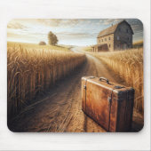 Tapis De Souris Valise vintage sur Farm Road (Devant)