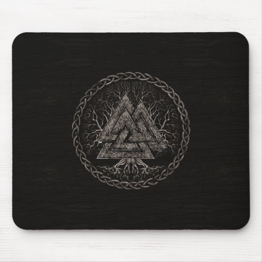 Tapis De Souris Valknut et arbre de la vie Yggrdrasil (Devant)