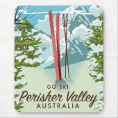 Tapis De Souris Vallée de Perisher Australie ski. (Devant)