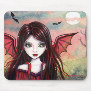 Tapis de souris Vampire au Crépuscule Inquiet par 