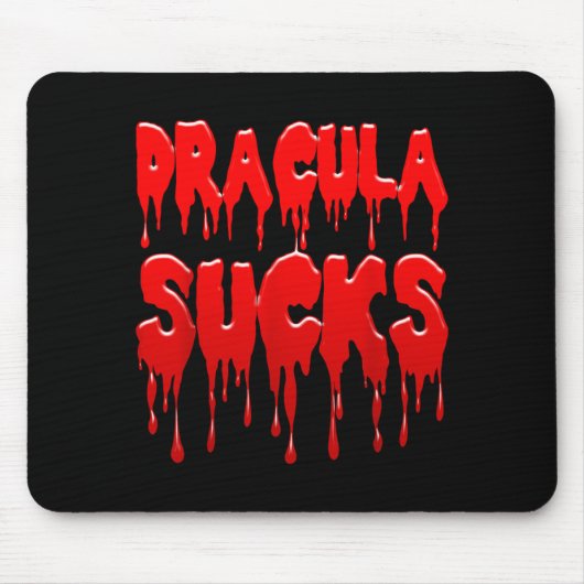 Tapis De Souris Vampire drôle d'Halloween (Devant)