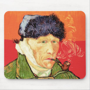 Tapis De Souris Van Gogh - Autoportrait avec l'oreille bandée & pi