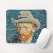 Tapis De Souris Van Gogh - Autoportrait avec un Casquette gris (Avec souris)
