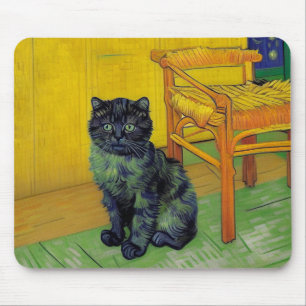 Tapis De Souris Van Gogh Black Cat