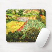Tapis De Souris Van Gogh : Champ avec des pavots (Avec souris)